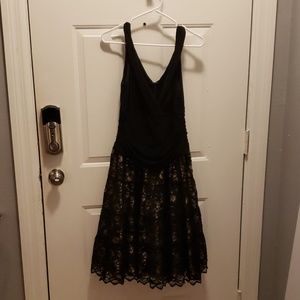 Black and Gold lace dress